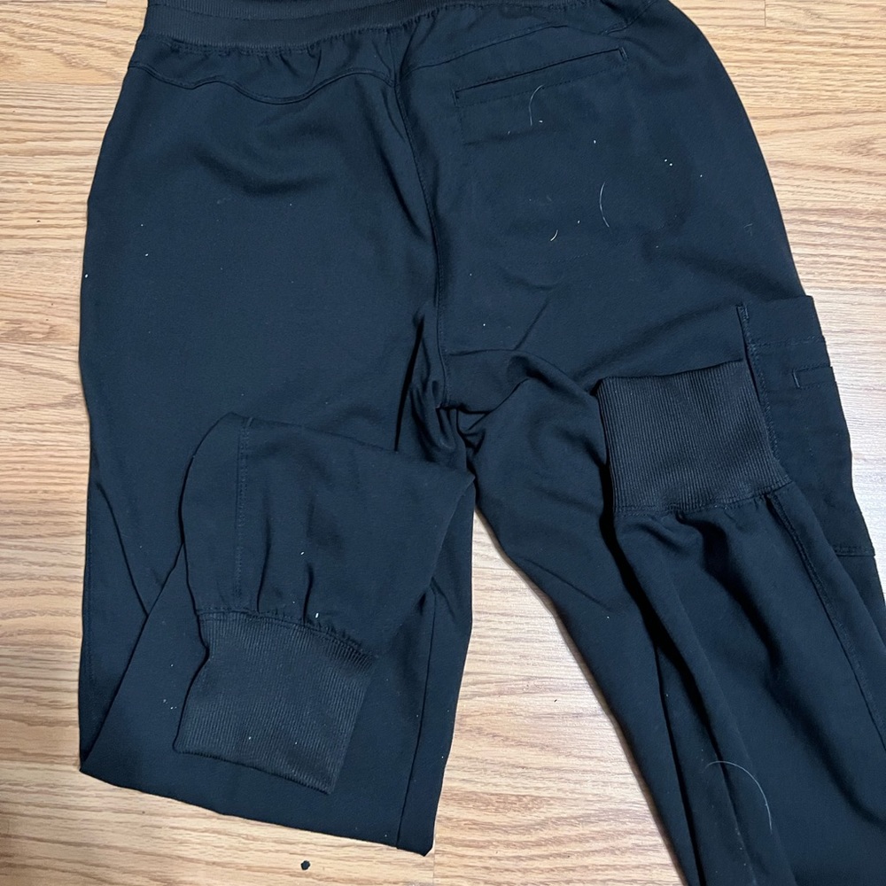 Black greys anatomy jogger scrub pants